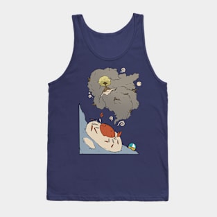 Dreaming Crab Sea Animal Crustacean Art Tank Top